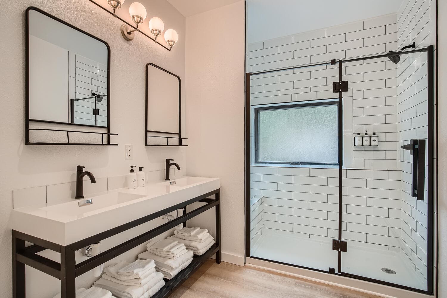 spacious bathroom